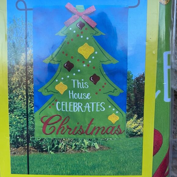 Christmas Garden Flag Size 12.5 x 18 NEW - Picture 2 of 3